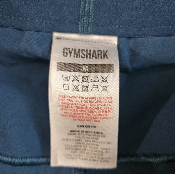 GymShark Athletic Fit Running Training Pants Womens Medium Teal - Picture 10 of 10